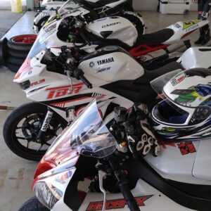 Arrive and Ride Bikes Ready in Paddock Garage